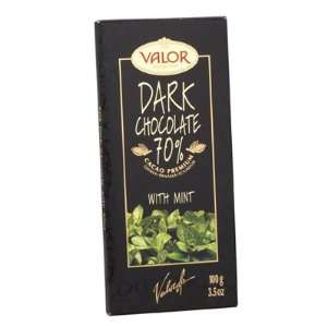 VALOR 70% Dark Chocolate w/ Mint Bar17 Count  Grocery 