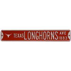 Authentic Street Signs Texas Longhorns Ave:  Sports 