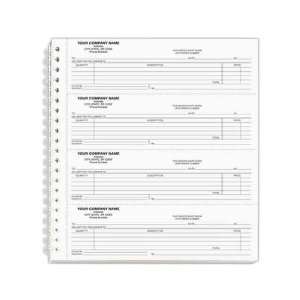   book   Custom carbonless receipt books with 200 receipts per book