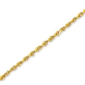    14k Yellow Gold Splendid Classy 1.50mm Ankle Bracelet: Jewelry