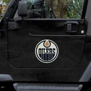  NHL Edmonton Oilers 12 Team Logo Car Magnet: Sports 