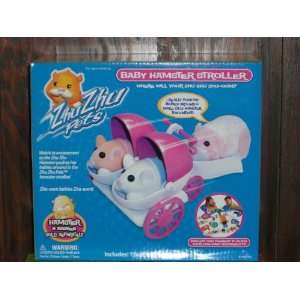  Zhu Zhu Pets Double Baby Stroller   Holds 1 Hamster and 2 