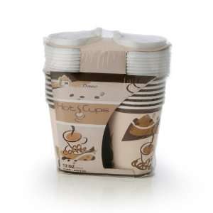  Paper 12 Oz. Coffee Hot Cups With Lids: Kitchen & Dining