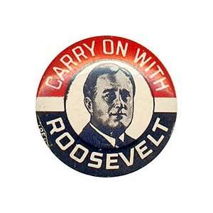  campaign pin back pinback political badge ROOSEVELT 1 