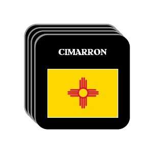  US State Flag   CIMARRON, New Mexico (NM) Set of 4 Mini 