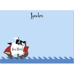  Searching For Land Pirate Ship Note Cards