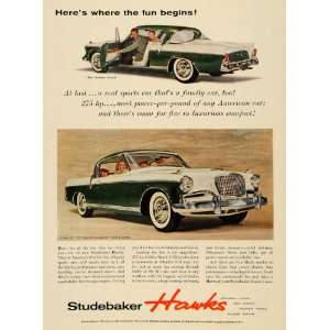  1956 Ad Studebaker Division Packard Corp. Golden Hawk 