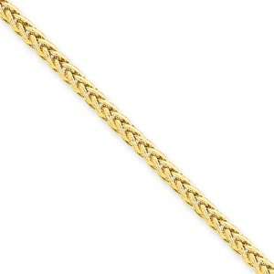    2.6mm, 14 Karat Yellow Gold, Wheat Chain   24 inch: Jewelry