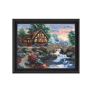  Gold Collection Twilight Bridge Counted Cross Stitch Kit 