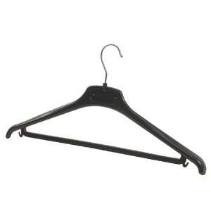  Alba Coat Hangers, Black Plastic, Set of 20 (PMBASIC PL 