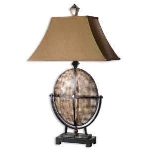 Uttermost 38 Inch Marendo Table Lamp In Pierced Metal w/Copper Finish 