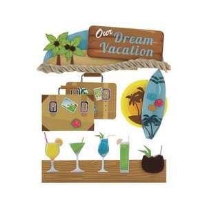  Tropical Vacation Stacked Stickers Dream Vacation 