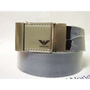  ARMANI MENs BELT BUCKLE WITH LEATHER BELT/STRAP By ARMANI 