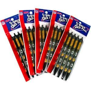 Pro Specialties Green Bay Packers Team Logo Pens (5 Pack):  