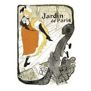 Jane Avril Jardin De Paris    Print 