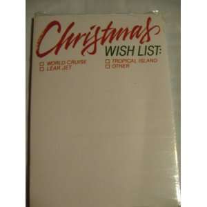  Hallmark  Christmas Wish List Memo Pad: Office Products