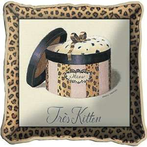  Fine Art Tapestries 3107 P Tres Kitten Pillow Baby