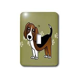 Janna Salak Designs Dogs   Cute Beagle   Cartoon Dog   Green with 