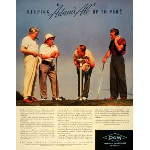 1939 Ad Dow Chemical Golfers Bubbler Drinking Fountain   Original 