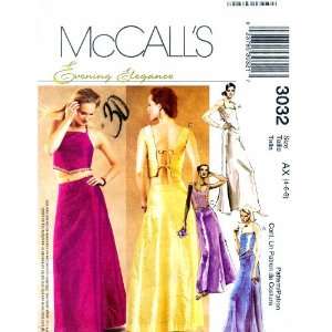  McCalls 3032 Sewing Pattern Formal Evening Tops Skirt 