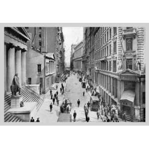  Wall Street 1911 28x42 Giclee on Canvas