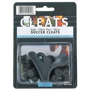  Champ Replacement Soccer Cleats POLY BLACK BLISTER CARD 