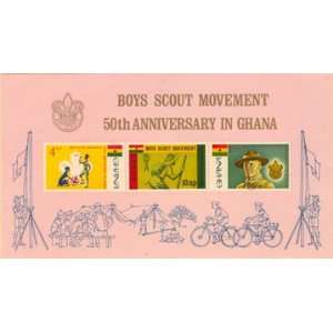 Ghana Stamps Scott # 308 310a Souvenir Sheet 50th Anniversary Boy 