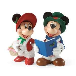   Dreams Disney Mickey and Minnie Carolers Figurine 