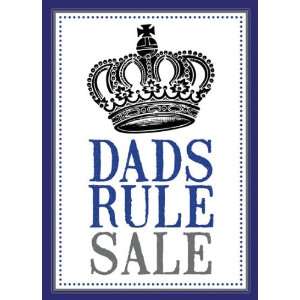  Dads Rule Fathers Day Sale Sign