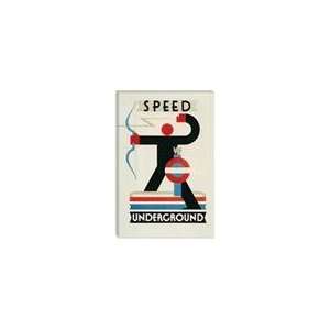 Speed Underground The London Undergrond Vintage Poster Canvas Gi