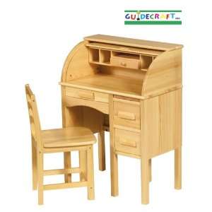  JR Roll Top Desk Natural by Guidecraft: Home & Kitchen