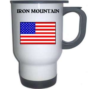  US Flag   Iron Mountain, Michigan (MI) White Stainless 