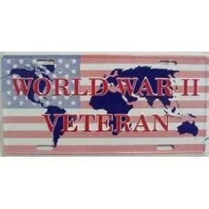 America sports World War II Veteran LICENSE PLATES: Sports 