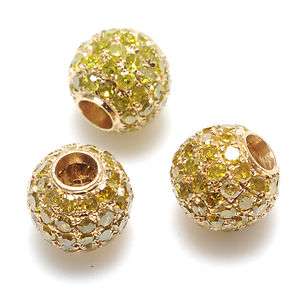   Spacer Bead 14kt Yellow Gold Finding 6mm Ball spacer jewelry  