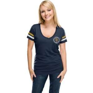  San Diego Padres Womens Navy Post Season T Shirt: Sports 