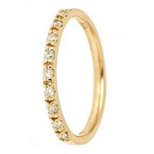   Rings in Pave Setting 14K Yellow Gold (VS Clarity, F Color) Jewelry