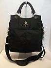 JPK PARIS 75 Black Nylon Convertible Crossbody Handbag