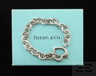 Tiffany & Co. Sterling Silver Heart And Arrow Toggle Chain Bracelet 