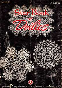 Craft Books #925 Star Book of Doilies Book 22 Crochet  
