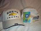 GM Chevrolet Chevy Hat Cap Logo Truck Trucks Tag White