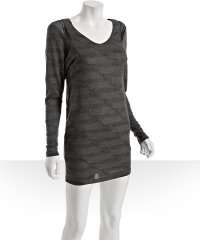 product reviews bcbgeneration grey knit long sleeve twist dress 