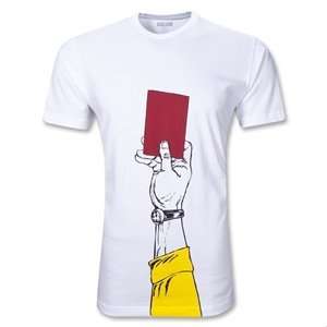  Objectivo Red Card Soccer T Shirt (White): Sports 
