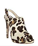 Miu Miu ivory leopard calf hair platform slingbacks style# 313172801