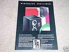 Cerwin Vega SE Series Speakers Ad from 1986, Beauitful!