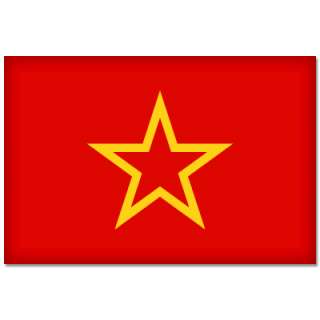Red Army Soviet flag symbol car bumper sticker 5 x 4  
