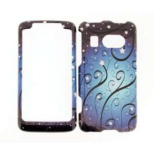   BLUE SHOOTING STAR SWIRLS COVER CASE Cell Phones & Accessories