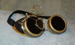 GOTHIC STEAMPUNK GOGGLES! VINTAGE STYLE WELDING GLASSES! SAFETY 