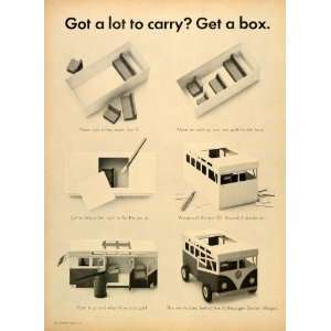   Station Wagon Cardboard Bus Box   Original Print Ad: Home & Kitchen