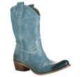 alberto fermani light blue stitched leather boots