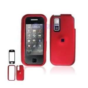  Rubber Red Case Cover Touchable Lens Screen Protective for 